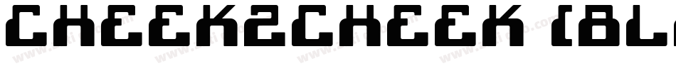 cheek2cheek (black!) by shk.dezign字体转换